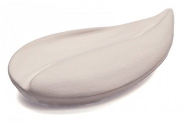 Duftstein «Blatt», Unterseite glasiert mit Schachtel 