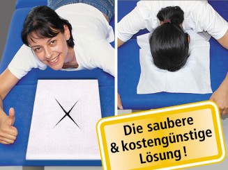 «Favorit-X» WellTouch Kopfteil-Einwegauflagen mit X-Schlitz, Sparpackung à 10x 100 Stk. - CE - 