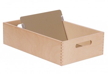 Karteikarten-Box aus Holz 1000-1500 Karten, DIN A5 