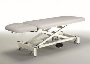 Behandlungsliege «LUNA» standard elektrisch höhenverstellbar, 2-teilige Liegefläche - CE - 