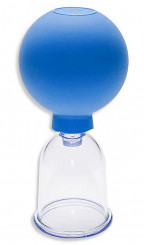 Acryl-Schröpfglas mit Saug-Ball Ø 3,5 cm 