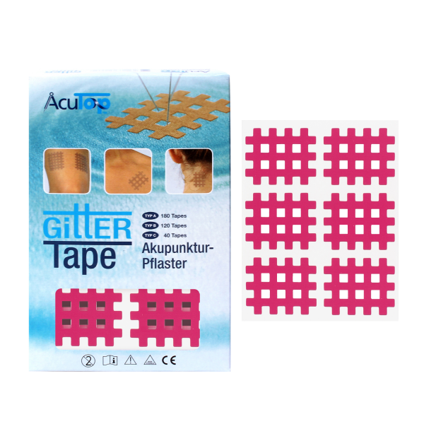 AcuTop Gitter-Tape, Typ B: 2,8 x 3,6cm, Farbe Pink oder Blau 