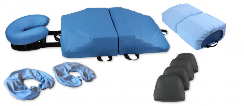 «BodyCushion» Premium Edition, MINI-Sparset 4-teilig, inkl. 4 Verlängerungen und 2 Kopfteilbezüge + Bezug zu Fussteil - CE - 
