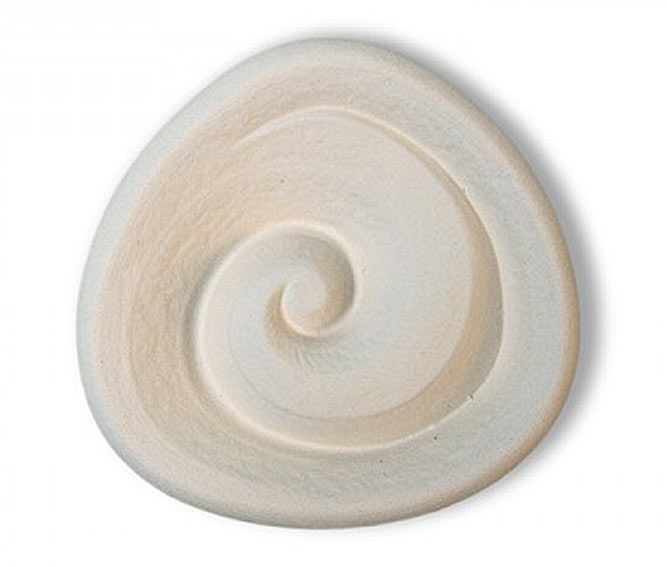 Duftstein «Spirale», Unterseite glasiert mit Schachtel 