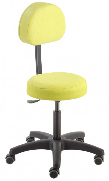 Rollhocker mit Rückenlehne «Poppi Relax» - CE - 