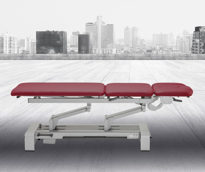 Behandlungsliege «NEXX 3» elektr. höhenverstellbar, 3-teilige verstellbare Liegefläche - CE - 